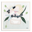 Banksia Botanicals abstract Australian botanical artwork featuring the iconic Banksia flower, textured contemporary wall art with soft blues, earthy greens, and pink tones inspired by native Australian flora. Perfect for art collectors, interior designers, and lovers of Australian botanical paintings and prints seeking modern nature-inspired décor.