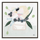 Banksia Botanicals abstract Australian botanical artwork featuring the iconic Banksia flower, textured contemporary wall art with soft blues, earthy greens, and pink tones inspired by native Australian flora. Perfect for art collectors, interior designers, and lovers of Australian botanical paintings and prints seeking modern nature-inspired décor.