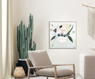 Banksia Botanicals abstract Australian botanical artwork featuring the iconic Banksia flower, textured contemporary wall art with soft blues, earthy greens, and pink tones inspired by native Australian flora. Perfect for art collectors, interior designers, and lovers of Australian botanical paintings and prints seeking modern nature-inspired décor.