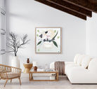 Banksia Botanicals abstract Australian botanical artwork featuring the iconic Banksia flower, textured contemporary wall art with soft blues, earthy greens, and pink tones inspired by native Australian flora. Perfect for art collectors, interior designers, and lovers of Australian botanical paintings and prints seeking modern nature-inspired décor.