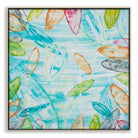 "Botanical Spirit" – Original abstract floral painting by Australian artist Ani Ipradjian, inspired by Melbourne’s Royal Botanic Gardens, featuring textured botanical tones and natural layers.