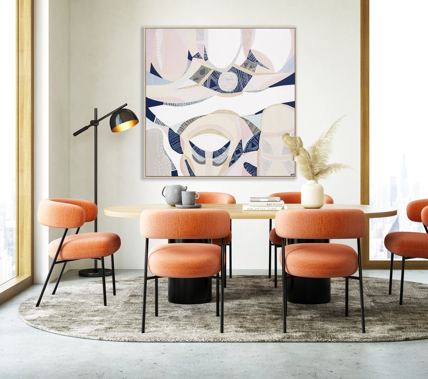 "Bubblegum Pink Lake print by Australian artist Ani Ipradjian. Features layered textures and vibrant pink tones inspired by Western Australia’s surreal salt lakes. Ideal for Australian and international art collectors."