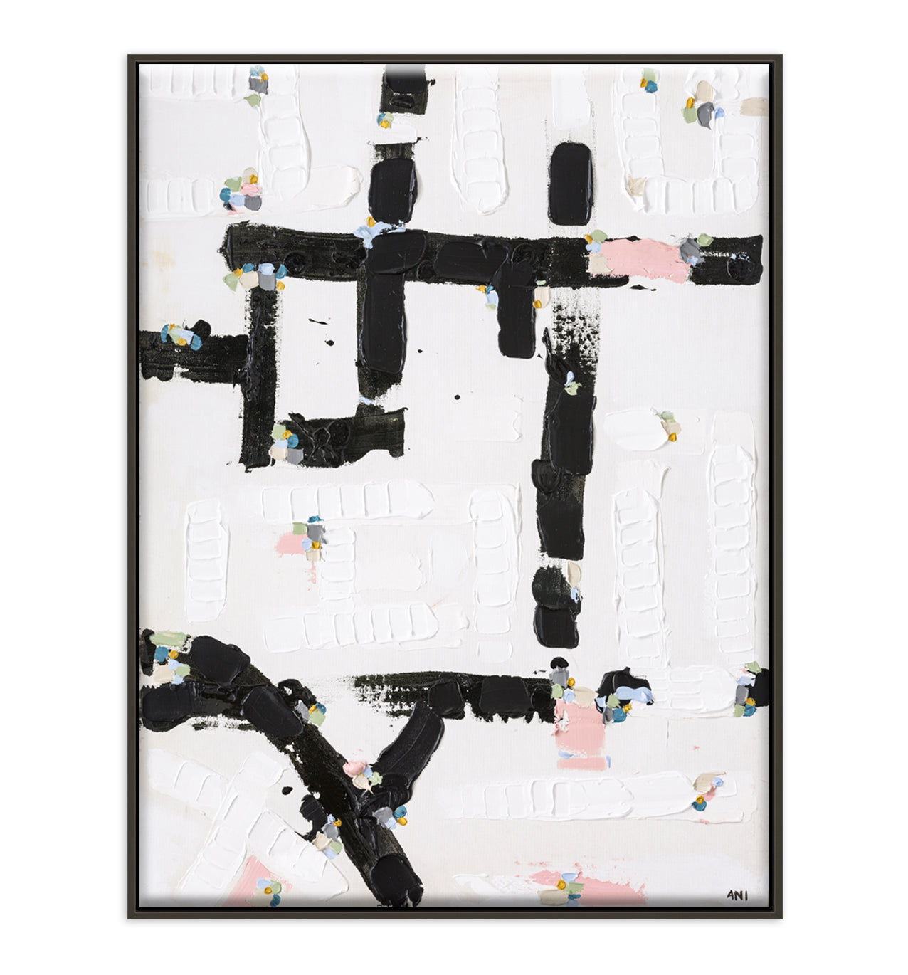 City Lights 1 print by Ani Ipradjian – abstract Australian cityscape artwork inspired by illuminated night skylines. Contemporary urban art for collectors and modern interiors.