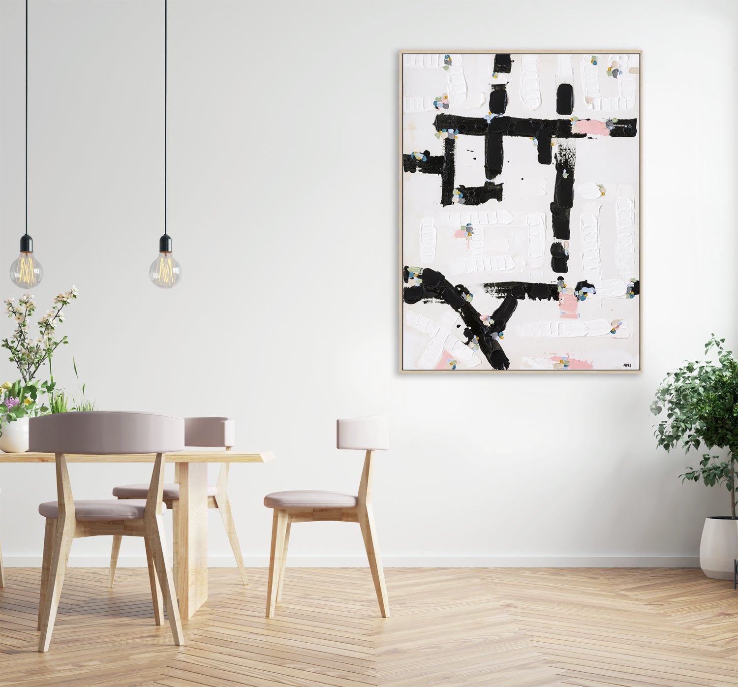 City Lights 1 print by Ani Ipradjian – abstract Australian cityscape artwork inspired by illuminated night skylines. Contemporary urban art for collectors and modern interiors.