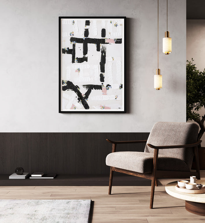 City Lights 1 print by Ani Ipradjian – abstract Australian cityscape artwork inspired by illuminated night skylines. Contemporary urban art for collectors and modern interiors.