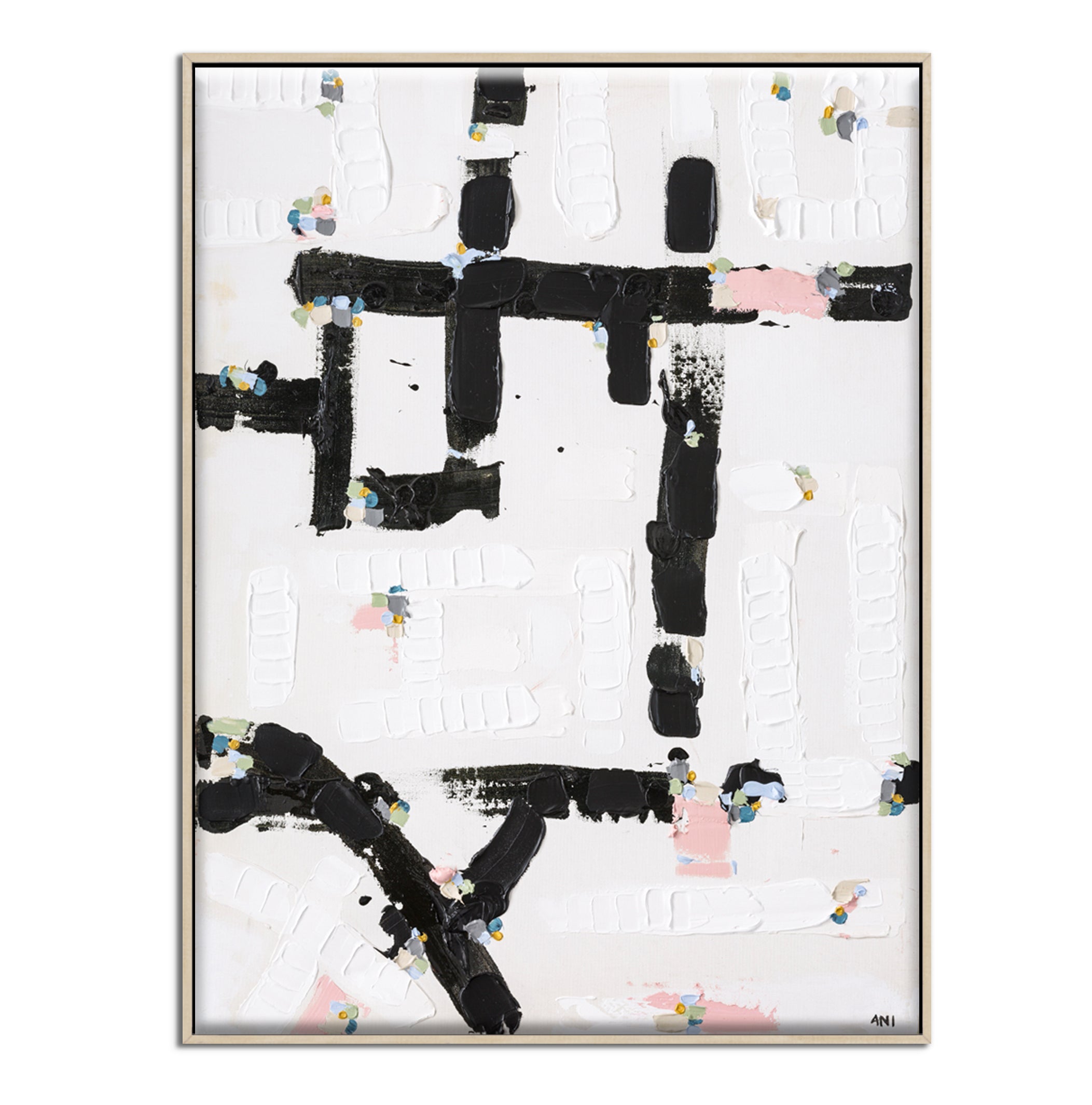 City Lights 1 print by Ani Ipradjian – abstract Australian cityscape artwork inspired by illuminated night skylines. Contemporary urban art for collectors and modern interiors.