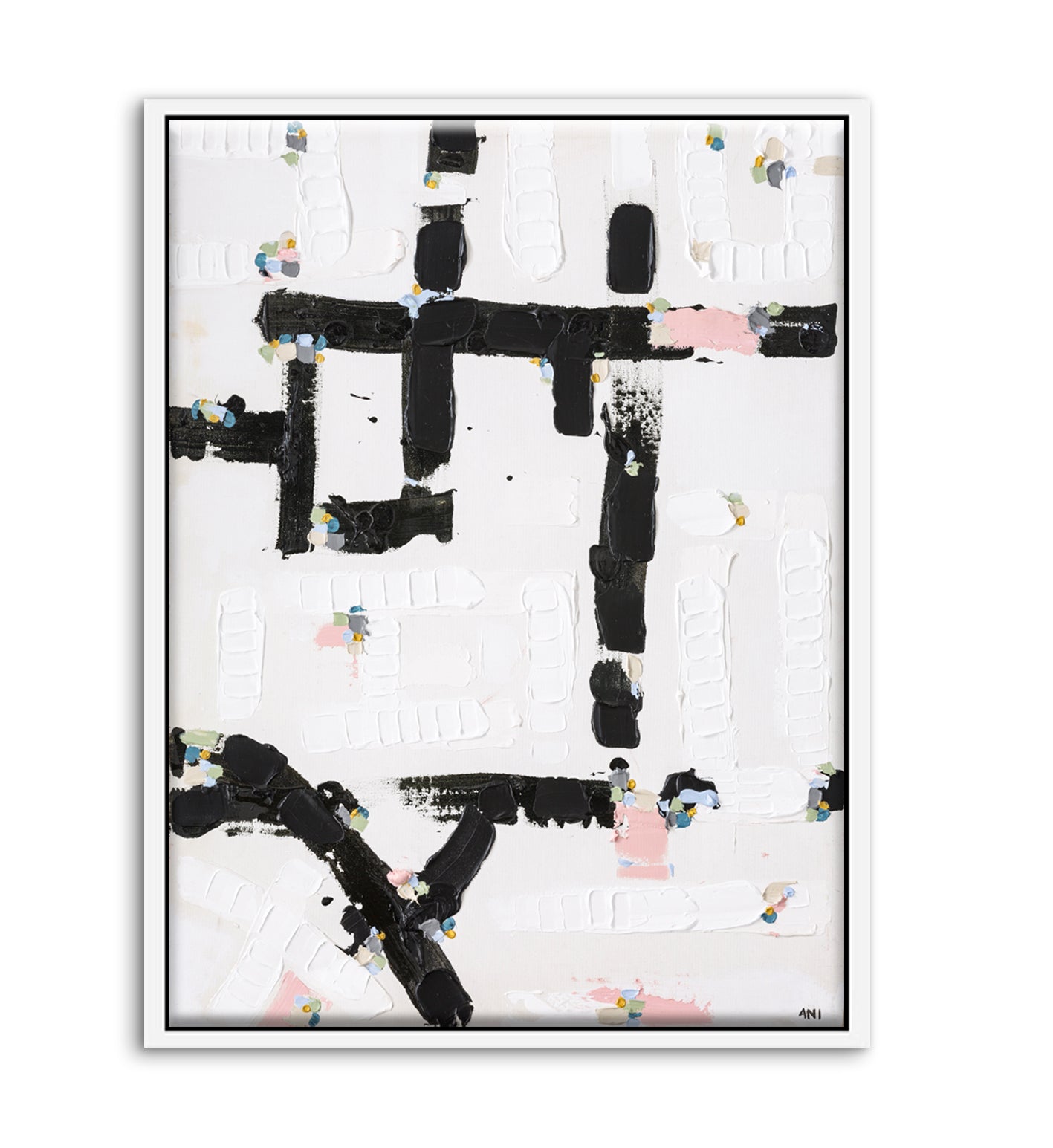 City Lights 1 print by Ani Ipradjian – abstract Australian cityscape artwork inspired by illuminated night skylines. Contemporary urban art for collectors and modern interiors.