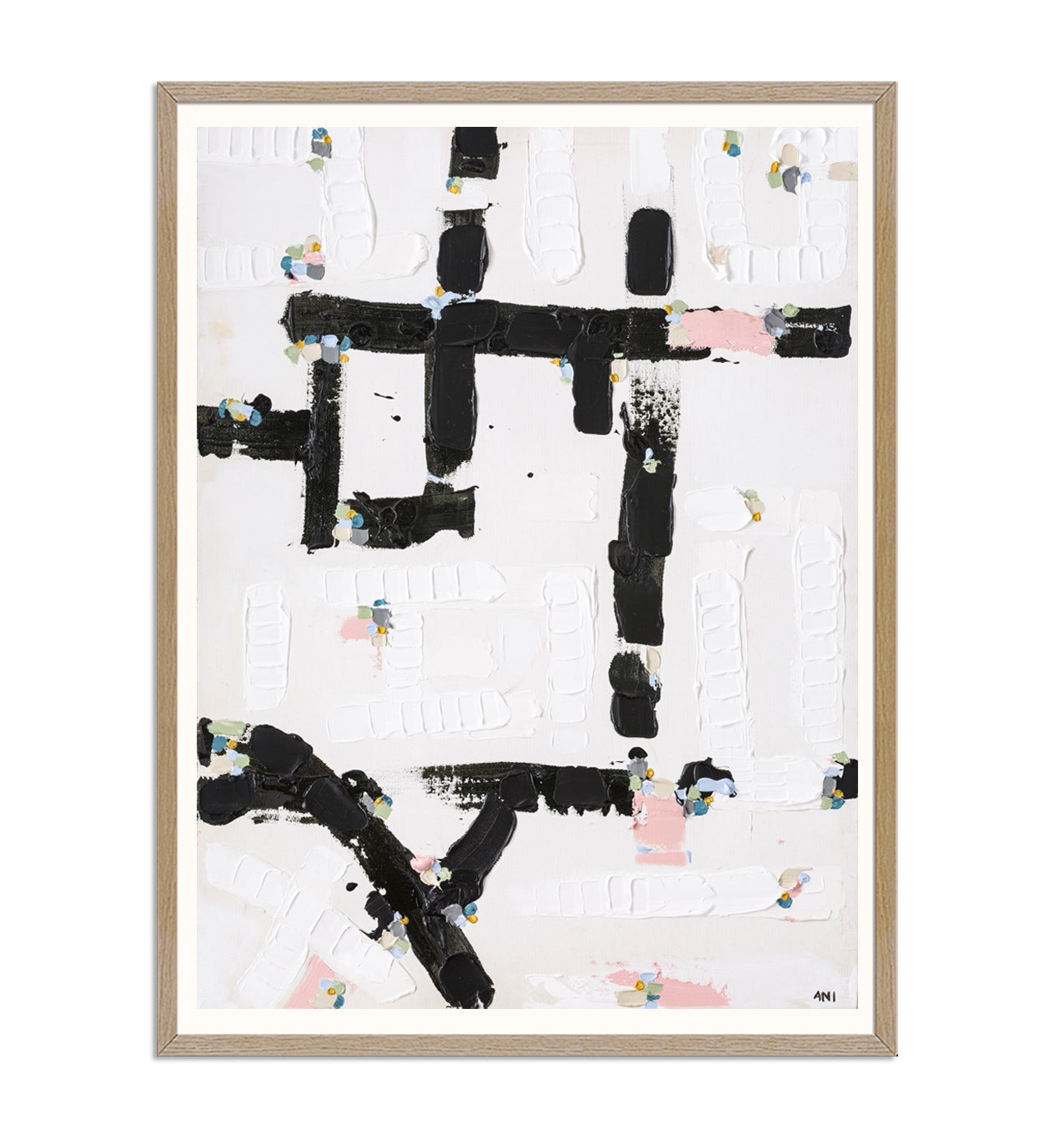 City Lights 1 print by Ani Ipradjian – abstract Australian cityscape artwork inspired by illuminated night skylines. Contemporary urban art for collectors and modern interiors.