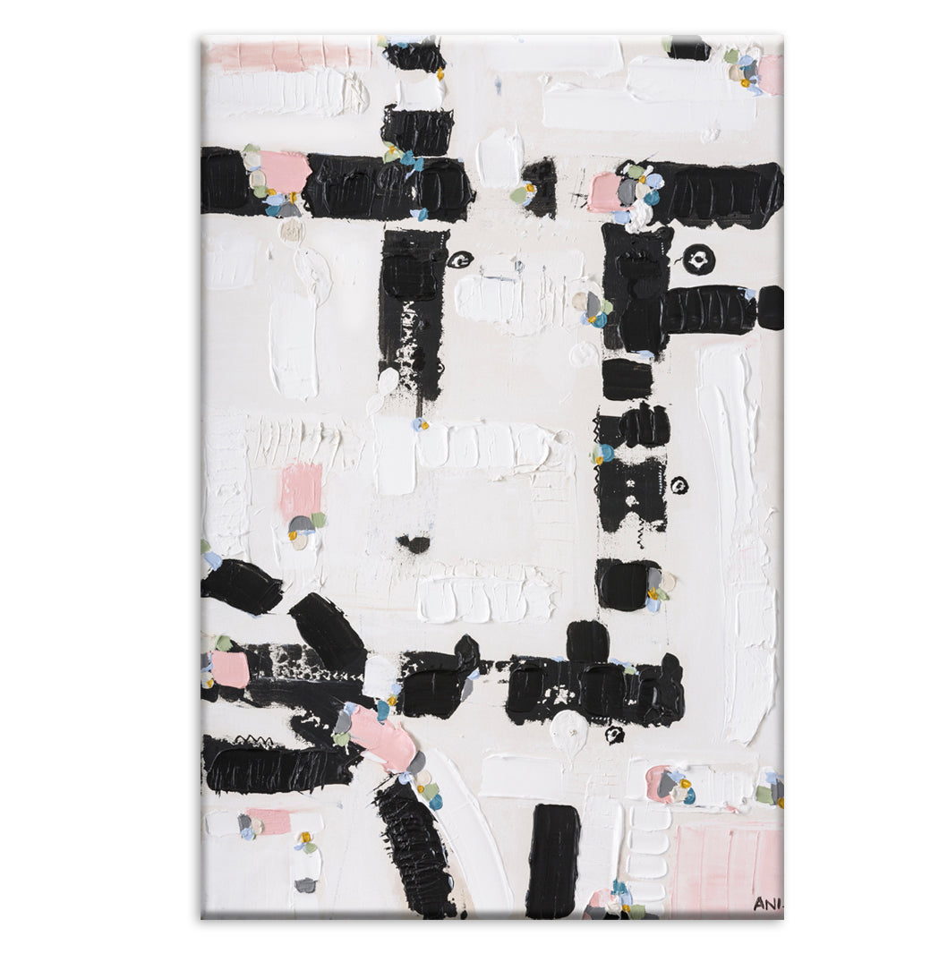 City Lights 1 print by Ani Ipradjian – abstract Australian cityscape artwork inspired by illuminated night skylines. Contemporary urban art for collectors and modern interiors.