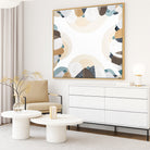 Coastal Bliss print by Melbourne artist Ani Ipradjian – Australian coastal wall art featuring sandy beach tones, ocean blues, and textured abstract design. Perfect for beach house décor, coastal interiors, art collectors, and interior designers worldwide. Free shipping Australia-wide with international delivery available.