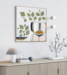 "Devils Ivy 2" – Original botanical painting by Australian artist Ani Ipradjian, featuring lucky money plant leaves in textured green tones, part of the Urban Melbourne series featured on The Block.