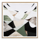 Eastern Ranges – Original Australian Mountain Landscape Print by Melbourne artist Ani Ipradjian. Abstract interpretation of the Great Dividing Range, spanning Queensland, New South Wales, and Victoria. Featuring earthy browns, sage greens, and textured brushwork, this 80cm x 80cm canvas celebrates Australia’s native bushland, rugged terrain, and natural history. Framed in Tasmanian Oak, Black, or White. Free shipping Australia-wide with international shipping available. Ideal for art collectors, interior