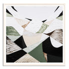 Eastern Ranges – Original Australian Mountain Landscape Print by Melbourne artist Ani Ipradjian. Abstract interpretation of the Great Dividing Range, spanning Queensland, New South Wales, and Victoria. Featuring earthy browns, sage greens, and textured brushwork, this 80cm x 80cm canvas celebrates Australia’s native bushland, rugged terrain, and natural history. Framed in Tasmanian Oak, Black, or White. Free shipping Australia-wide with international shipping available. Ideal for art collectors, interior