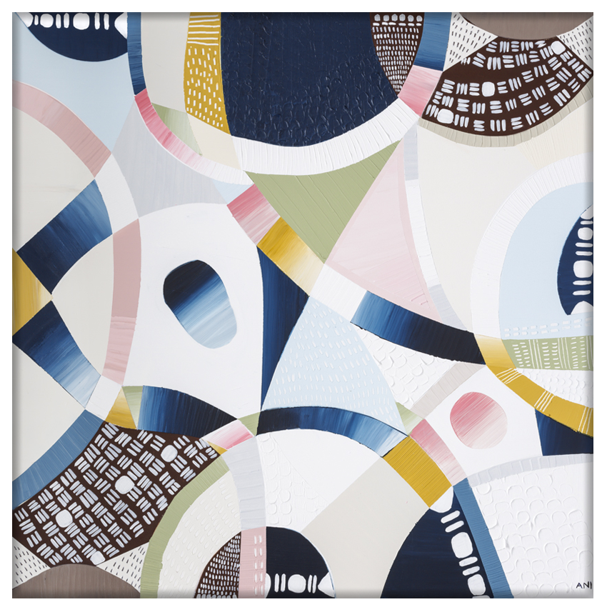 Falls Creek Aerial – Abstract Australian alpine landscape print by Ani Ipradjian, showcasing vibrant textures and colors inspired by Falls Creek, one of Australia's top ski destinations. Ideal for international art collectors and buyers seeking unique Australian artwork