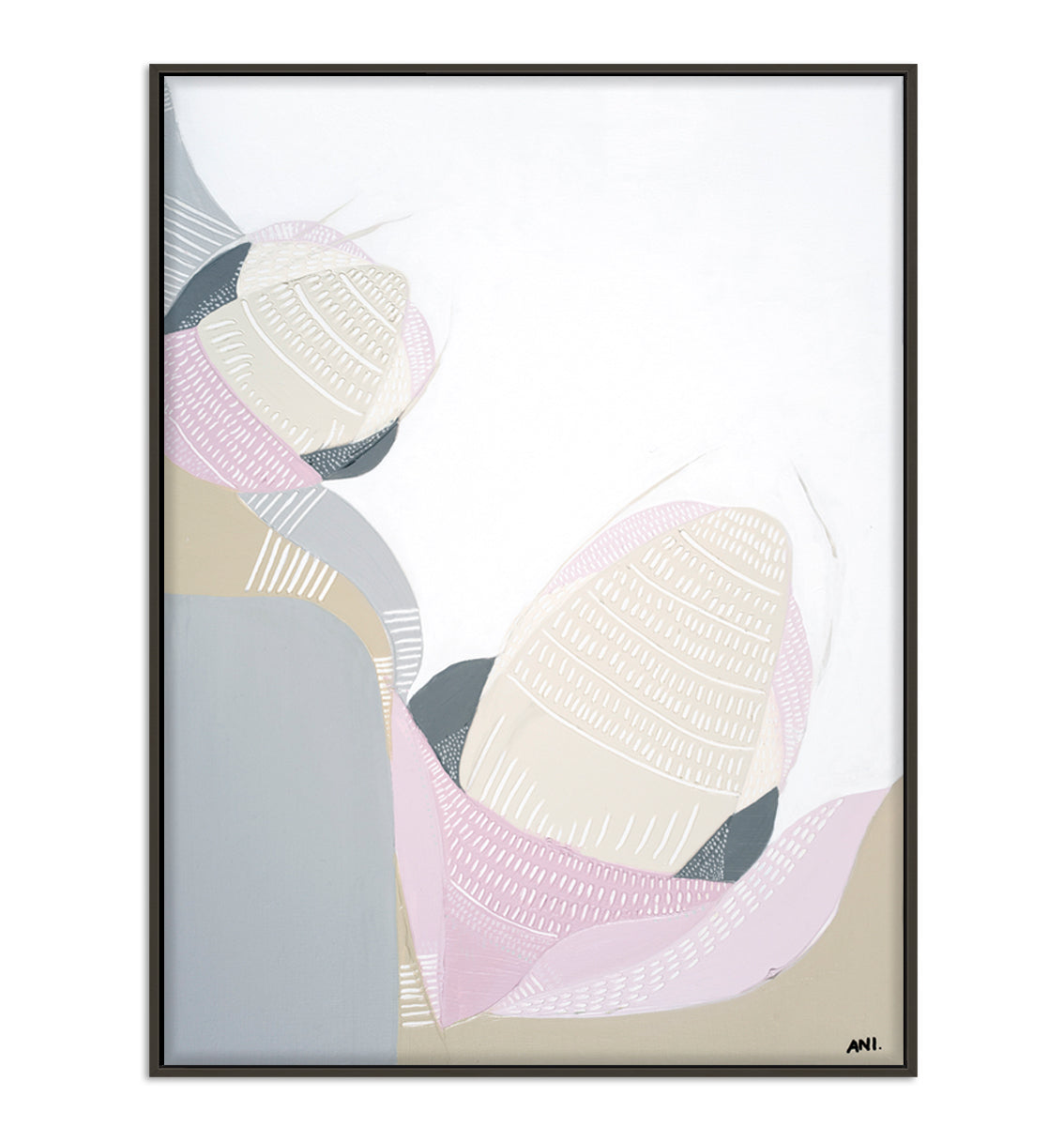 Protea Love – abstract print of a blooming Protea flower by Ani Ipradjian, symbolising transformation and strength, ideal for floral art lovers and global collectors.