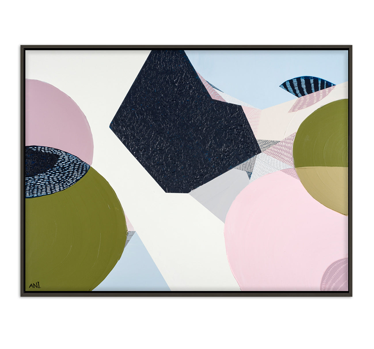 Bondi Love 2 – coastal art print by Ani Ipradjian capturing the textures, colours, and cultural energy of Sydney’s Bondi Beach, perfect for international collectors of Australian coastal artwork.
