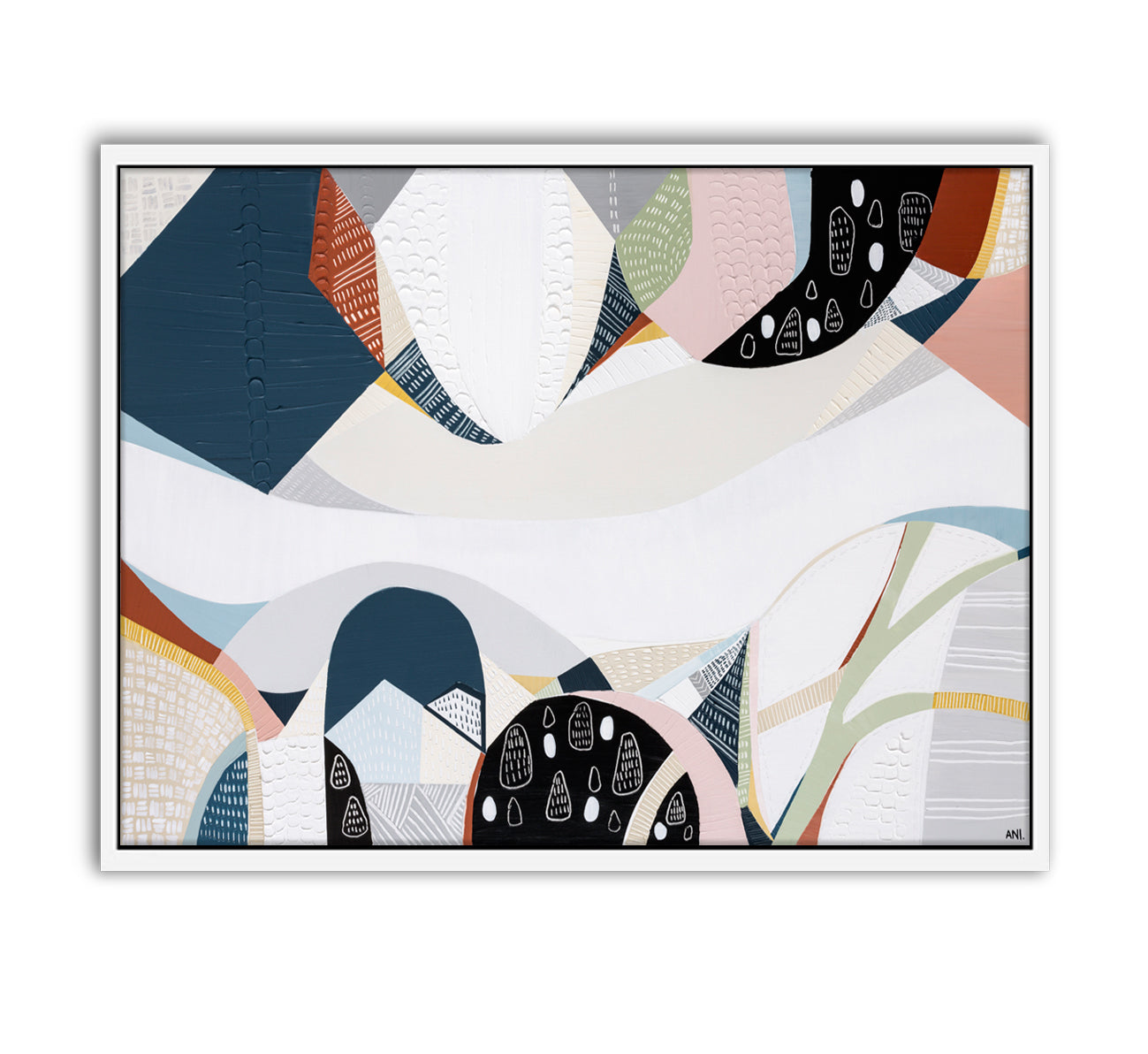 Melbourne Wonderland art print by Ani Ipradjian – abstract painting capturing the color, culture, and energy of Melbourne city, perfect for Australian and international art collectors.