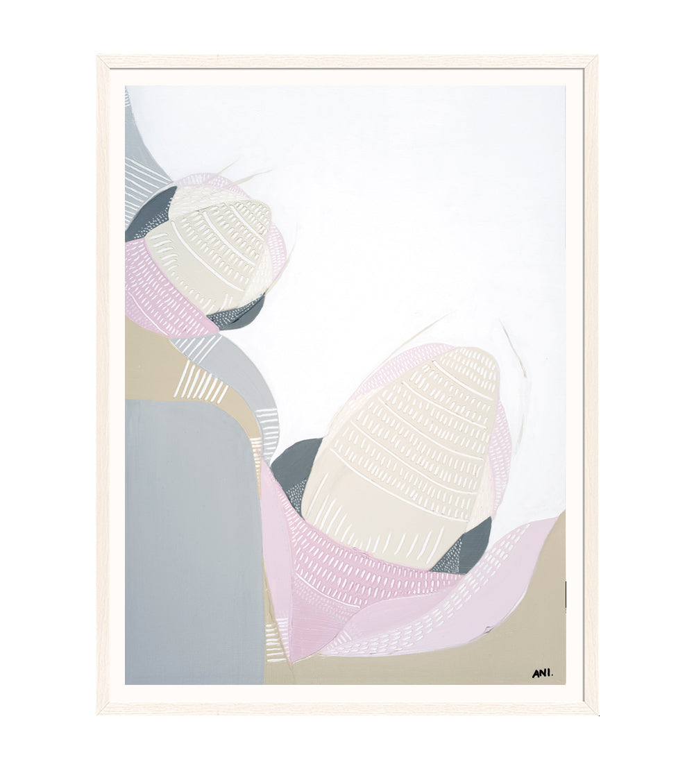 Protea Love – abstract print of a blooming Protea flower by Ani Ipradjian, symbolising transformation and strength, ideal for floral art lovers and global collectors.