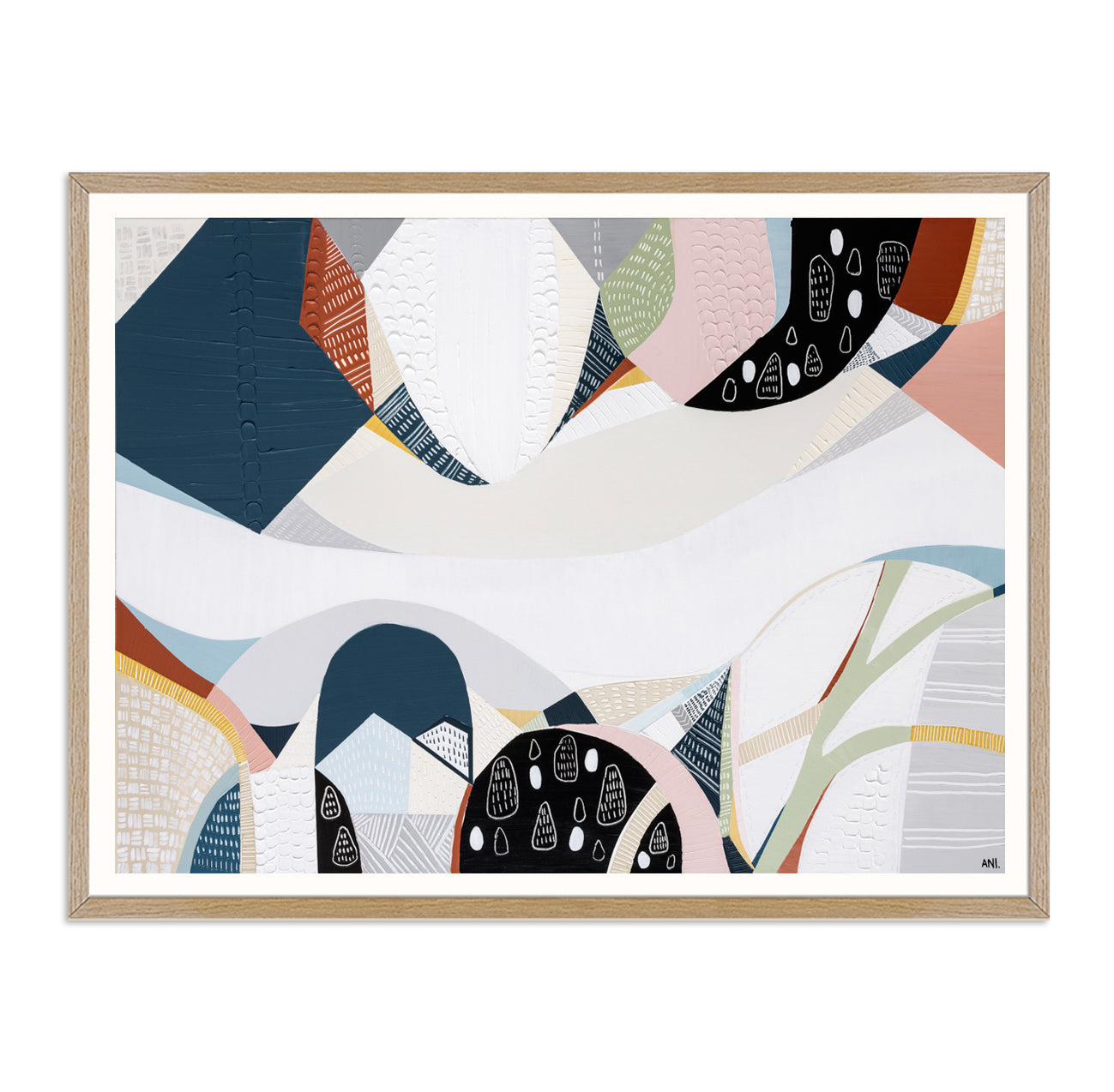 Melbourne Wonderland art print by Ani Ipradjian – abstract painting capturing the color, culture, and energy of Melbourne city, perfect for Australian and international art collectors.