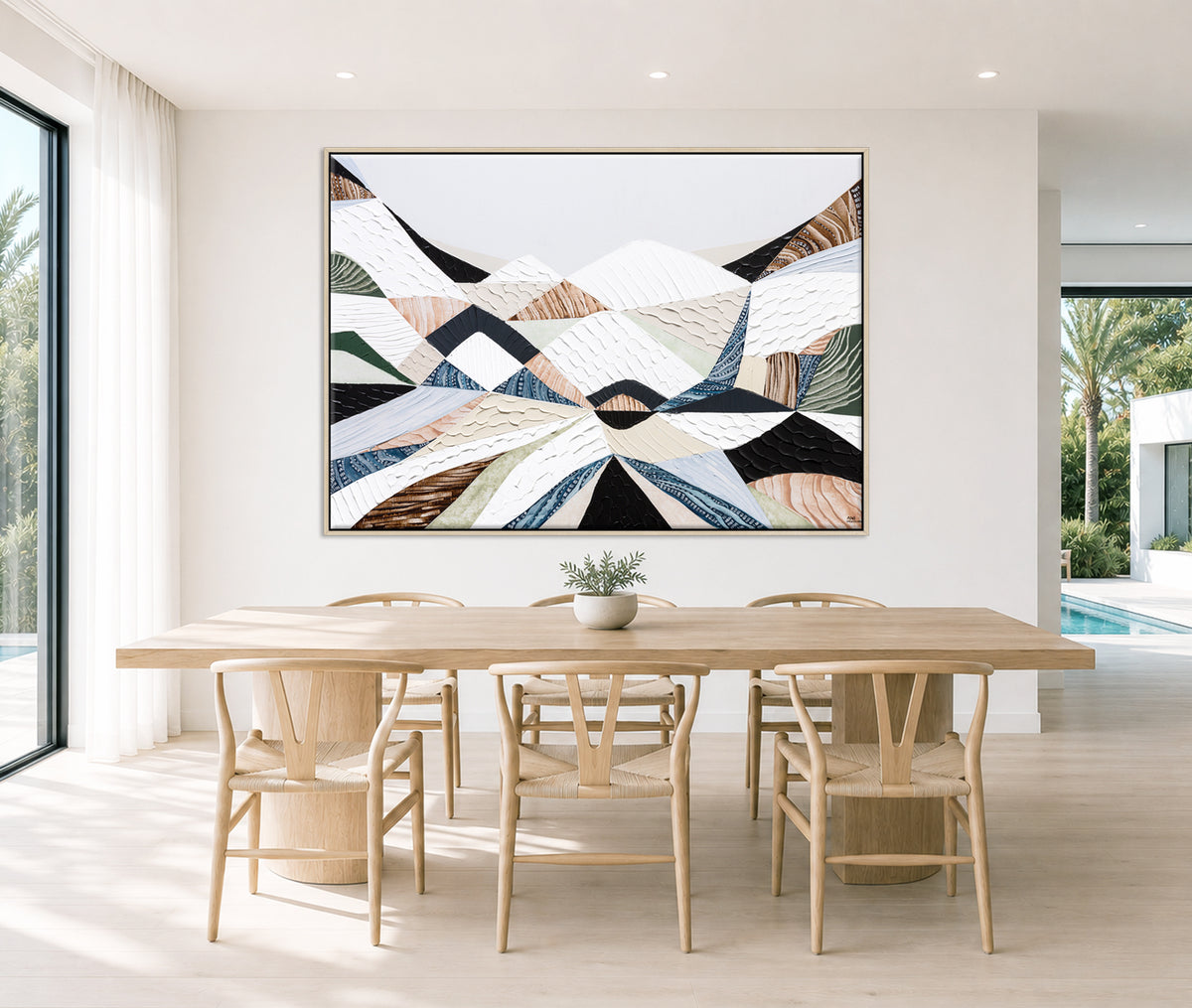 Great Dividing Ranges original Australian mountain landscape painting by Melbourne-based Australian artist Ani Ipradjian, textured acrylic and mixed media canvas artwork in earthy browns and sage greens, framed in Tasmanian Oak, with Australian wall art, canvas prints and giclée fine art prints available.