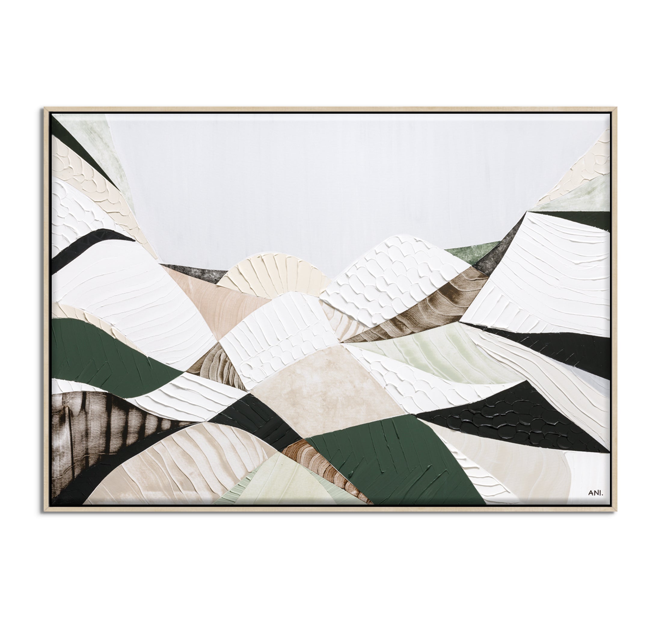 Great Dividing Mountain Ranges original abstract landscape painting Australia, textured contemporary Australian artwork featuring earthy browns sage greens and rich layered textures inspired by native bushland across Queensland New South Wales and Victoria