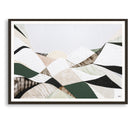Great Dividing Range abstract landscape print Australian mountain wall art, modern textured artwork with earthy tones and green hues, scenic Australian bushland decor for home office interior design Australia