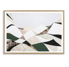Great Dividing Range abstract landscape print Australian mountain wall art, modern textured artwork with earthy tones and green hues, scenic Australian bushland decor for home office interior design Australia