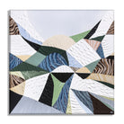 Great Dividing Plateau 11 original abstract Australian landscape painting by Melbourne-based Australian artist Ani Ipradjian, inspired by the Great Dividing Range with textured earthy browns, sage greens and native bushland tones, framed in Tasmanian Oak.
