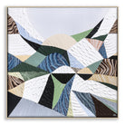 Great Dividing Plateau 11 original abstract Australian landscape painting by Melbourne-based Australian artist Ani Ipradjian, inspired by the Great Dividing Range with textured earthy browns, sage greens and native bushland tones, framed in Tasmanian Oak.