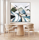 Great Dividing Plateau 1 abstract Australian mountain landscape artwork by Melbourne artist Ani Ipradjian, inspired by the Great Dividing Range, featuring earthy tones, layered textures, and native bushland, contemporary Australian art for collectors and interiors worldwide