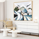 Great Dividing Plateau 1 abstract Australian mountain landscape artwork by Melbourne artist Ani Ipradjian, inspired by the Great Dividing Range, featuring earthy tones, layered textures, and native bushland, contemporary Australian art for collectors and interiors worldwide