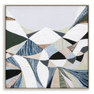 Abstract Australian mountain landscape painting inspired by the Great Dividing Range, featuring earthy browns, sage greens, and rich textures capturing native bushland across Queensland, New South Wales, and Victoria—perfect for art collectors, interior designers, and lovers of contemporary Australian wall art worldwide.