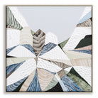 Great Dividing Plateau 7 abstract Australian mountain landscape painting by Melbourne artist Ani Ipradjian, Australian artist inspired by the Great Dividing Range across Queensland, New South Wales, and Victoria, featuring earthy tones, sage greens, and rich textured layers, contemporary Australian wall art for collectors and interior designers worldwide