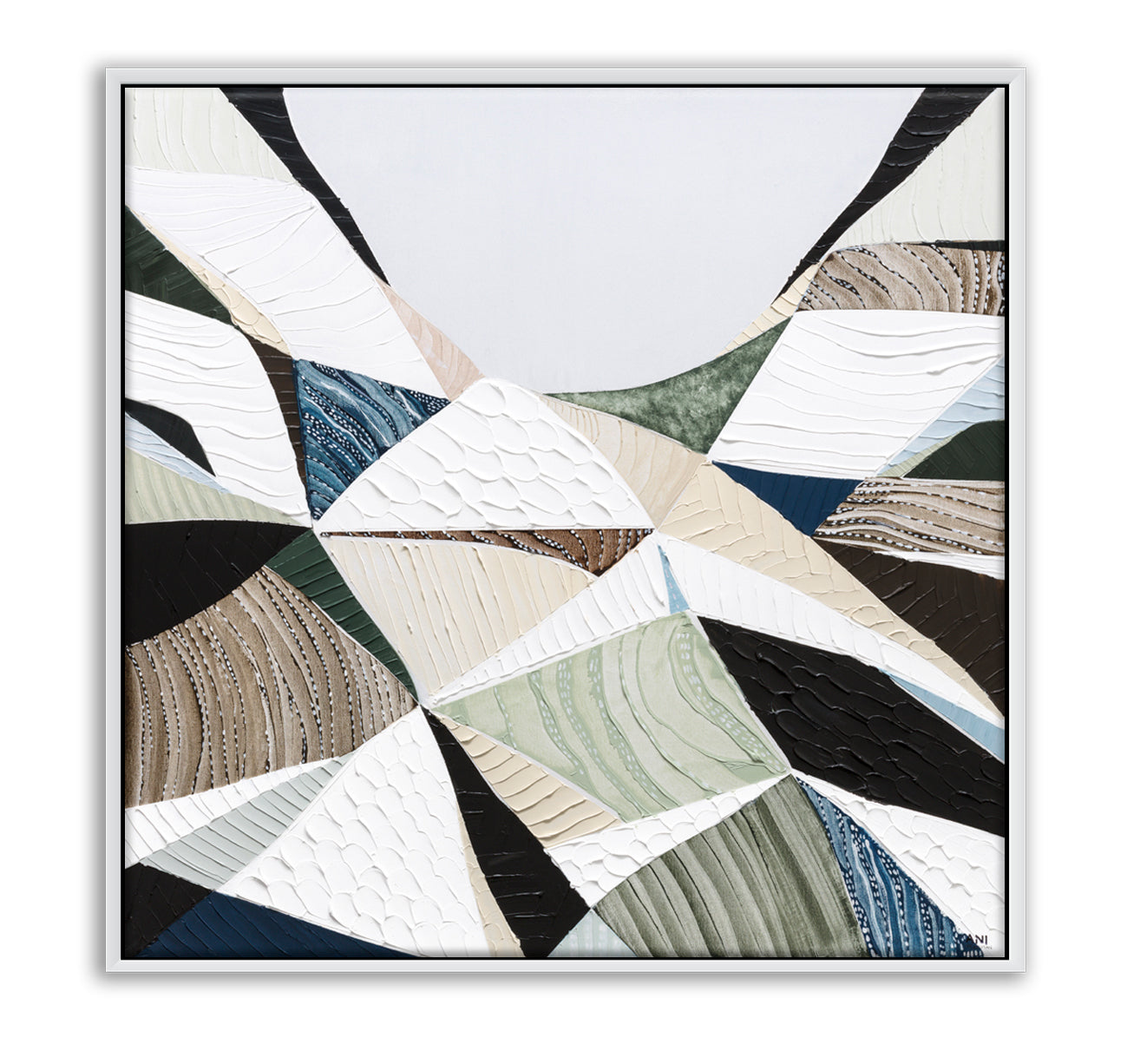 Great Dividing Plateau 8 abstract Australian mountain landscape painting by Melbourne artist Ani Ipradjian, featuring earthy browns, sage greens, and rich textured layers inspired by the Great Dividing Range. Contemporary Australian wall art capturing native bushland, rugged terrain, and the natural beauty of Queensland, New South Wales, and Victoria, ideal for art collectors, interior designers, and lovers of Australian landscape paintings.