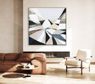 Great Dividing Plateau 9 abstract Australian mountain landscape painting by Melbourne artist Ani Ipradjian, featuring earthy browns, sage greens, and rich textured layers inspired by the Great Dividing Range. Contemporary Australian wall art capturing native bushland, rugged terrain, and the natural beauty of Queensland, New South Wales, and Victoria, ideal for art collectors, interior designers, and lovers of Australian landscape paintings.