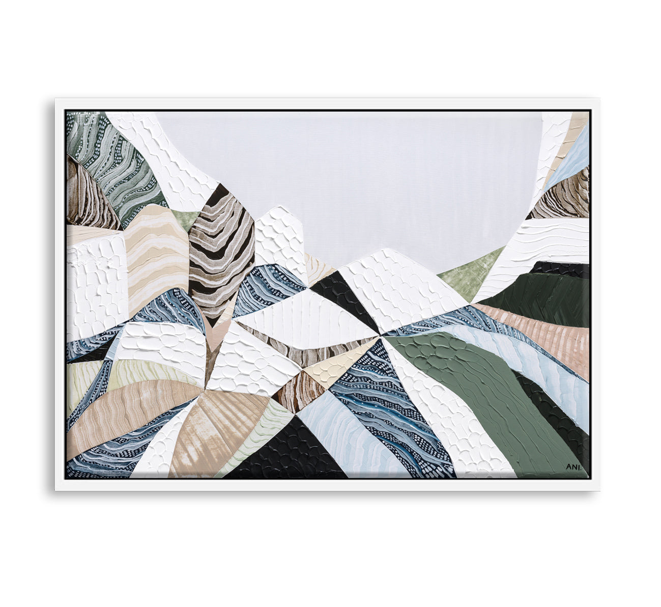 Great Dividing Range original abstract mountain landscape painting Australia, large textured Australian wall art with earthy browns and sage greens, contemporary acrylic artwork inspired by native bushland across Queensland New South Wales Victoria