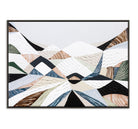 Great Dividing Ranges original Australian mountain landscape painting by Melbourne-based Australian artist Ani Ipradjian, textured acrylic and mixed media canvas artwork in earthy browns and sage greens, framed in Tasmanian Oak, with Australian wall art, canvas prints and giclée fine art prints available.