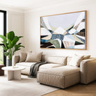 Great Dividing Range original abstract mountain landscape painting Australia, large textured Australian wall art with earthy browns and sage greens, contemporary acrylic artwork inspired by native bushland across Queensland New South Wales Victoria
