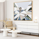 Great Dividing Plateau 7 abstract Australian mountain landscape painting by Melbourne artist Ani Ipradjian, Australian artist inspired by the Great Dividing Range across Queensland, New South Wales, and Victoria, featuring earthy tones, sage greens, and rich textured layers, contemporary Australian wall art for collectors and interior designers worldwide