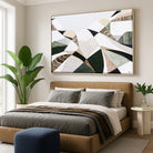 Great Dividing Mountain Ranges 3, original Australian abstract landscape painting by Melbourne artist Ani Ipradjian, featuring earthy browns, sage greens and rich textured native bushland. Contemporary acrylic and mixed media artwork on canvas, 134cm x 95cm, framed in Tasmanian Oak.