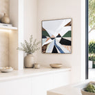 Heart of the Ranges 1 original Australian landscape painting by Melbourne-based Australian artist Ani Ipradjian, inspired by the Great Dividing Ranges with earthy tones, native bushland colours and textured abstract detail, available as original Australian art, affordable wall art and fine art prints.