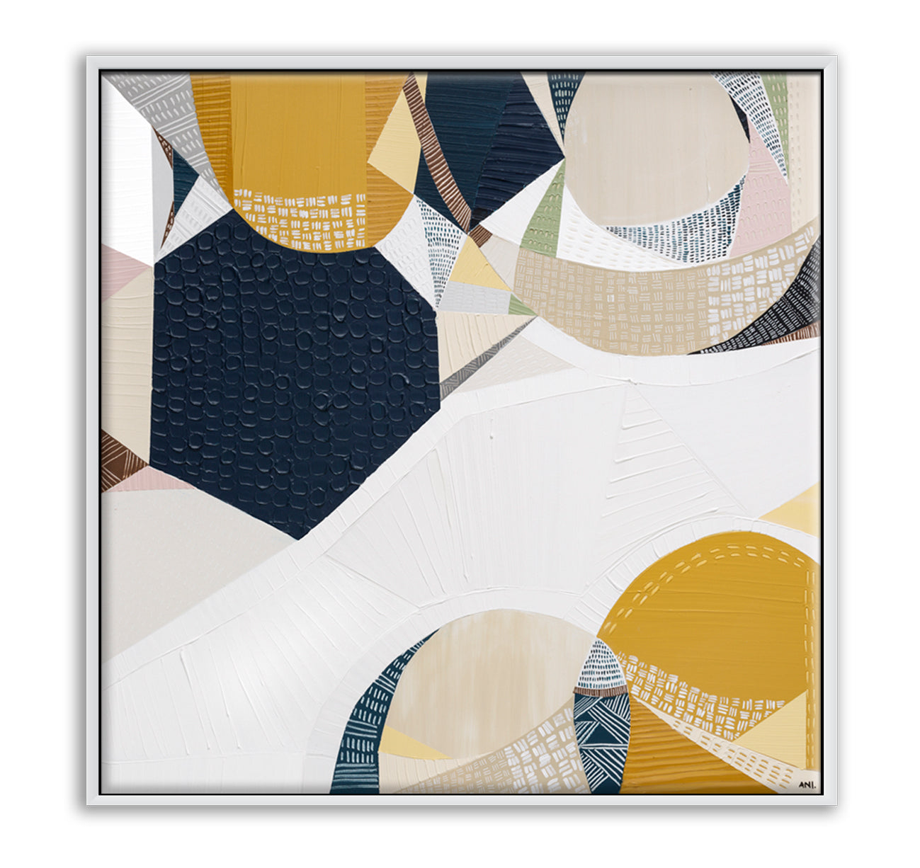 The Heartland of Australia print by Ani Ipradjian – abstract Australian outback artwork featuring textured layers, earthy tones, and bold colors. A modern statement piece for collectors and interior spaces worldwide.