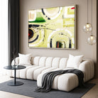 Inspiration – Original abstract painting by Australian artist Ani Ipradjian. The artwork that sparked her professional art journey, featuring bold textures and dynamic forms. Painted in 2008 and launched as the foundation of her signature style in 2018. Framed in Tasmanian Oak, black, or white. A powerful statement piece for collectors and modern interiors.