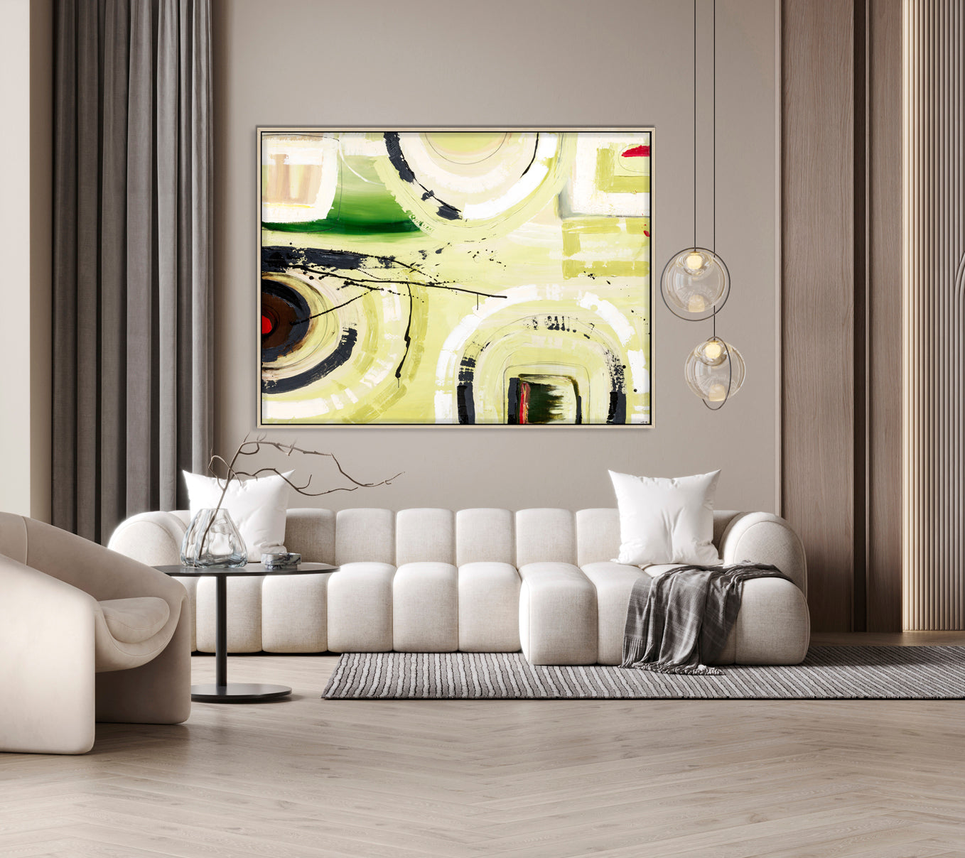 Inspiration – Original abstract painting by Australian artist Ani Ipradjian. The artwork that sparked her professional art journey, featuring bold textures and dynamic forms. Painted in 2008 and launched as the foundation of her signature style in 2018. Framed in Tasmanian Oak, black, or white. A powerful statement piece for collectors and modern interiors.