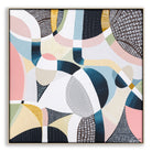Abstract aerial artwork of the Melbourne Cricket Ground (MCG) by Australian artist Ani Ipradjian, featuring the iconic oval stadium surrounded by Melbourne’s cityscape and parklands. This vibrant print celebrates Australian sports culture, AFL and cricket history—ideal for collectors of contemporary Australian art and international fans of Melbourne’s sporting landmarks.