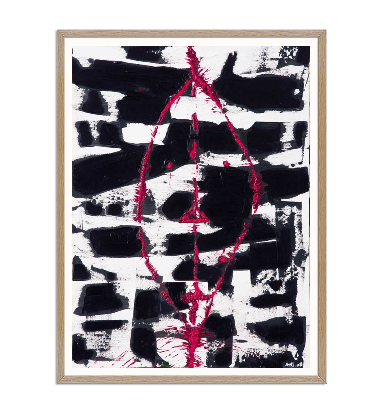 Masked Joy print by Ani Ipradjian – abstract artwork from the Joy Collection exploring identity, childhood, and cultural heritage. Emotional Australian art with rich texture and storytelling.