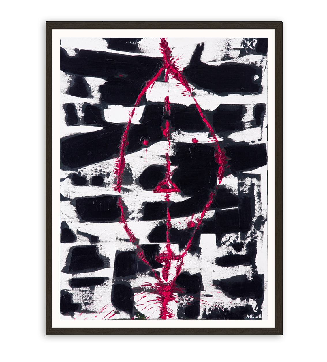 Masked Joy print by Ani Ipradjian – abstract artwork from the Joy Collection exploring identity, childhood, and cultural heritage. Emotional Australian art with rich texture and storytelling.