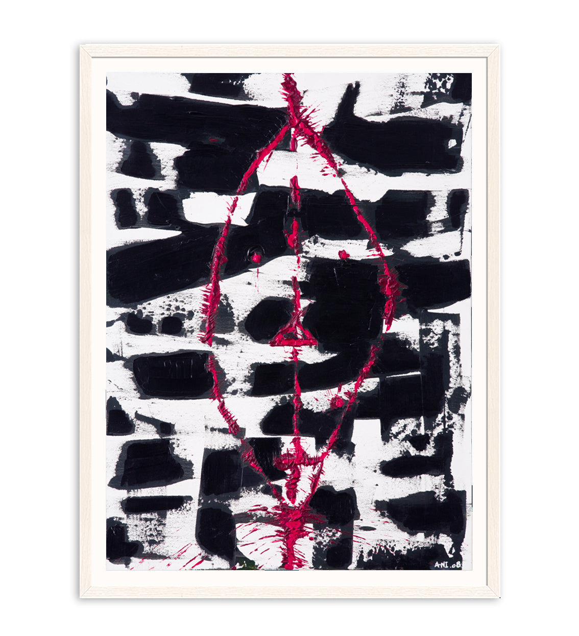 Masked Joy print by Ani Ipradjian – abstract artwork from the Joy Collection exploring identity, childhood, and cultural heritage. Emotional Australian art with rich texture and storytelling.