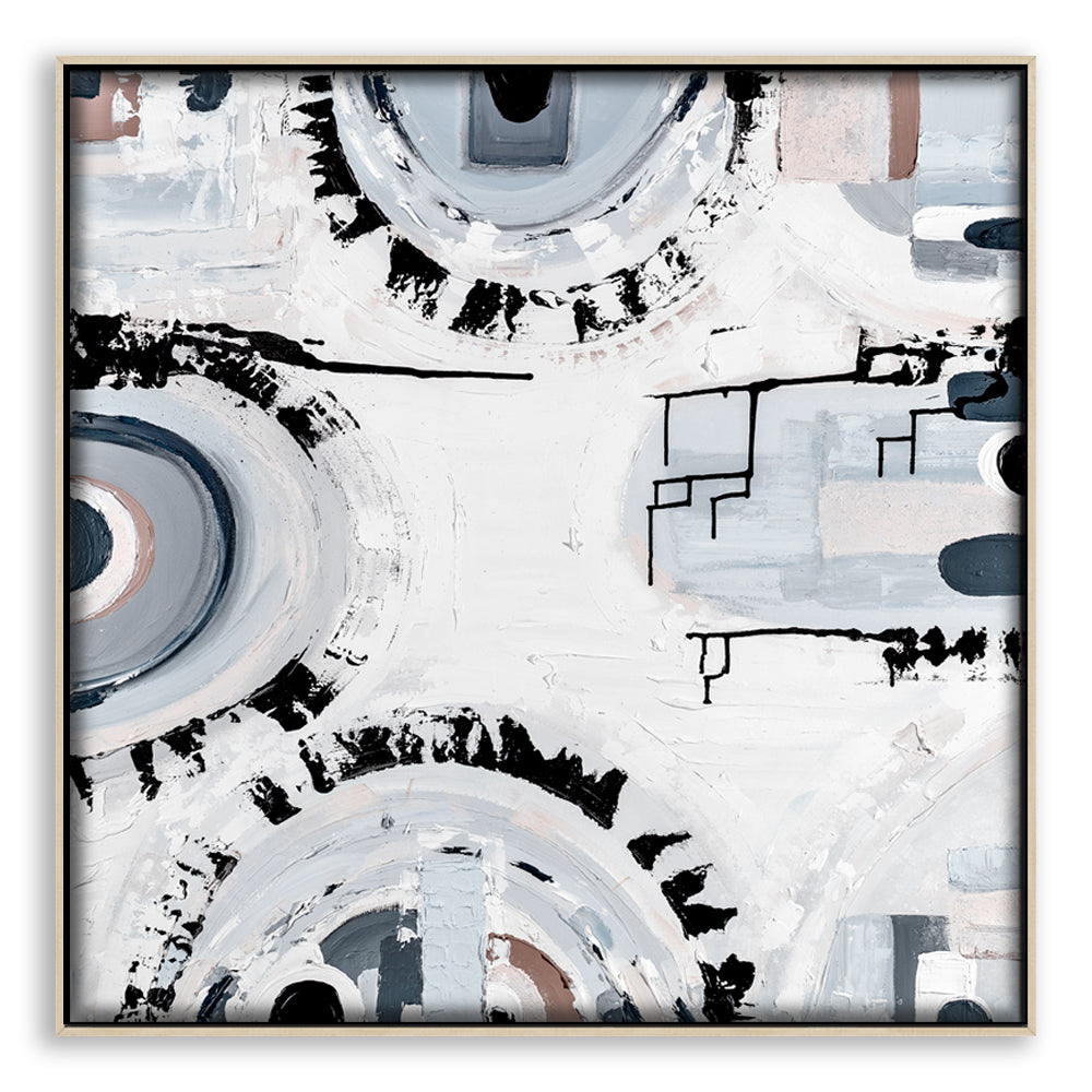 Melbourne Basalt art print by Ani Ipradjian – abstract print inspired by bluestone rock used in Melbourne’s historic architecture.