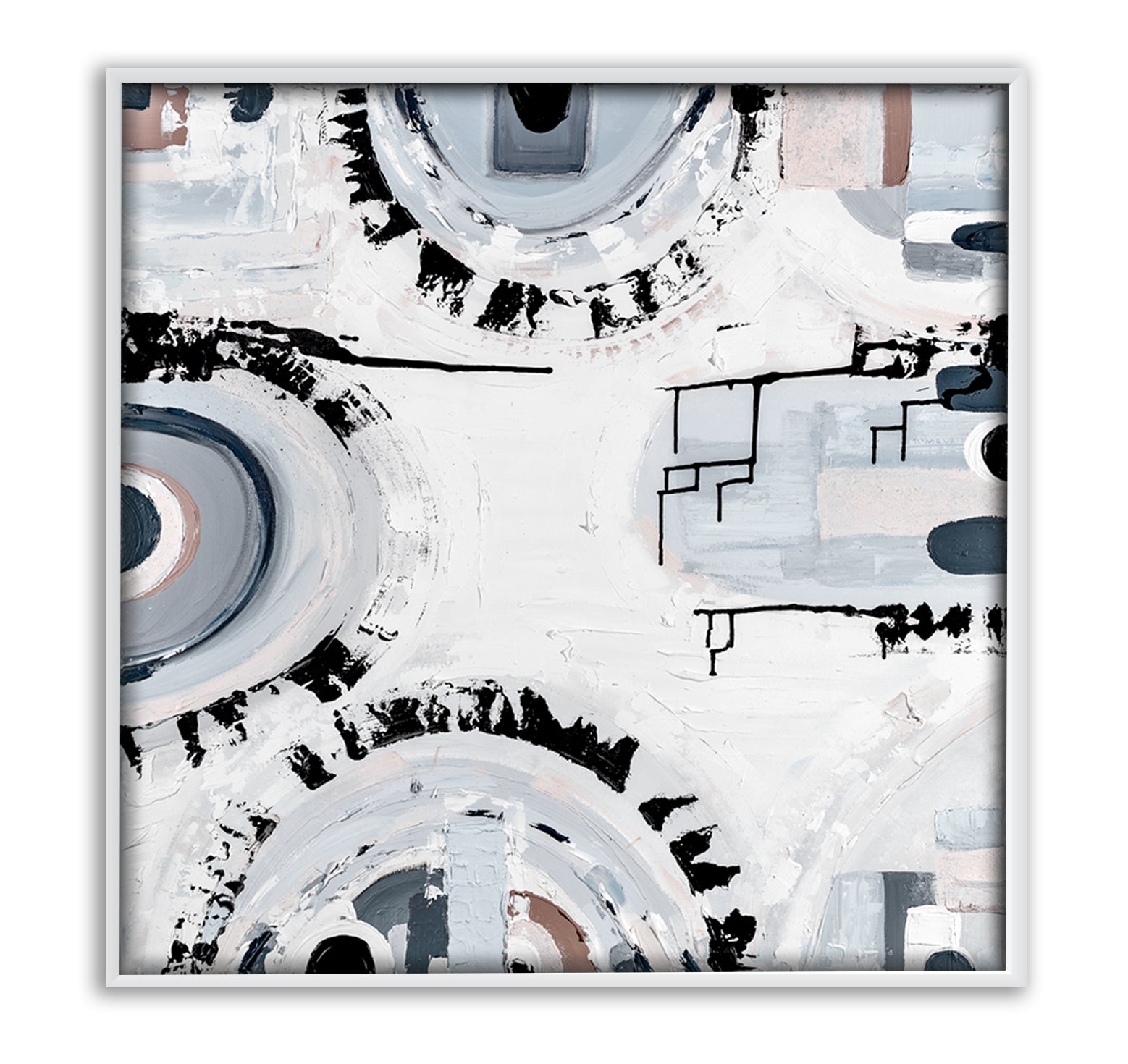 Melbourne Basalt art print by Ani Ipradjian – abstract print inspired by bluestone rock used in Melbourne’s historic architecture.